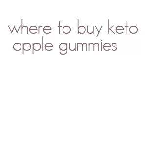 where to buy keto apple gummies