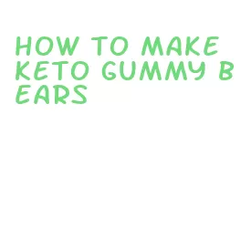 how to make keto gummy bears