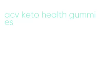 acv keto health gummies