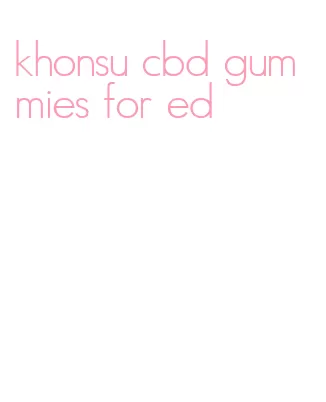 khonsu cbd gummies for ed