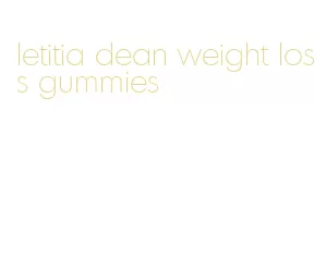 letitia dean weight loss gummies