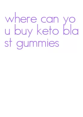 where can you buy keto blast gummies