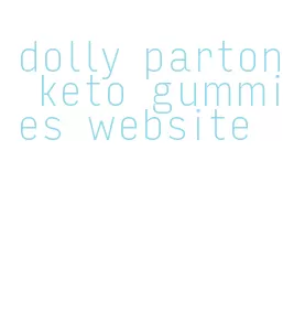 dolly parton keto gummies website