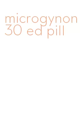 microgynon 30 ed pill