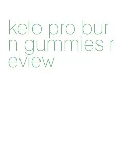 keto pro burn gummies review