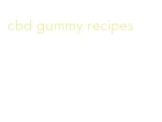 cbd gummy recipes