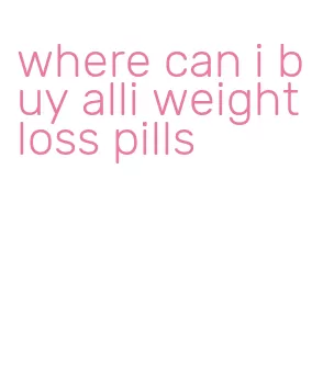 where can i buy alli weight loss pills