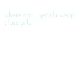 where can i get alli weight loss pills