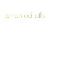 lemon ed pills