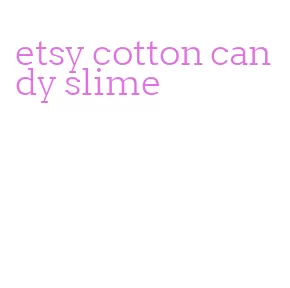 etsy cotton candy slime
