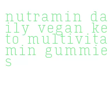 nutramin daily vegan keto multivitamin gummies