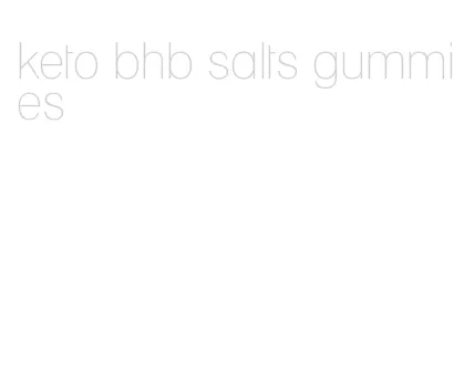 keto bhb salts gummies