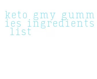 keto gmy gummies ingredients list