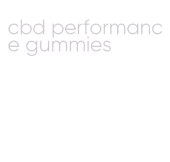 cbd performance gummies