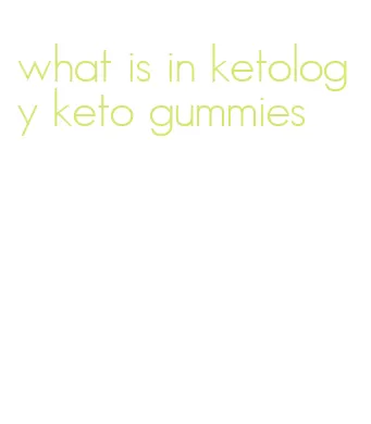 what is in ketology keto gummies