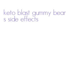 keto blast gummy bears side effects