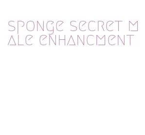 sponge secret male enhancment