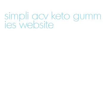 simpli acv keto gummies website