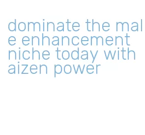 dominate the male enhancement niche today with aizen power