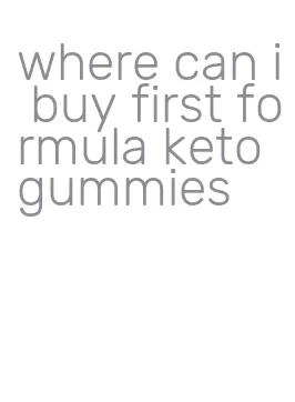 where can i buy first formula keto gummies