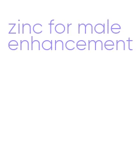 zinc for male enhancement