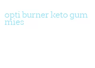 opti burner keto gummies