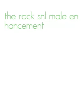 the rock snl male enhancement