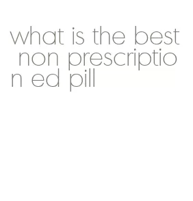 what is the best non prescription ed pill