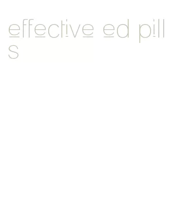 effective ed pills