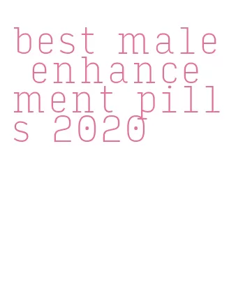 best male enhancement pills 2020