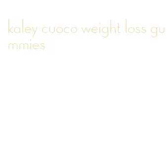 kaley cuoco weight loss gummies