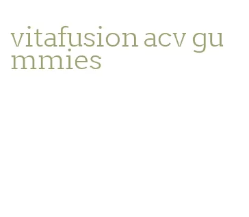 vitafusion acv gummies