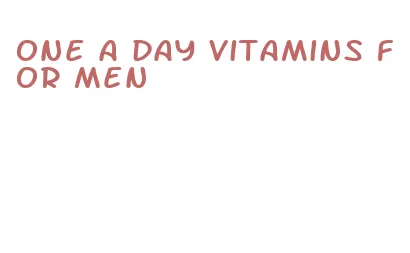 one a day vitamins for men