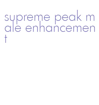 supreme peak male enhancement