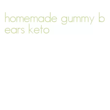 homemade gummy bears keto