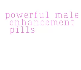 powerful male enhancement pills