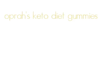oprah's keto diet gummies