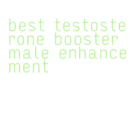 best testosterone booster male enhancement