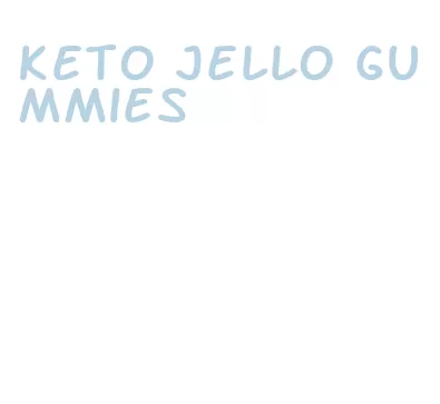 keto jello gummies